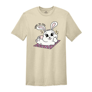 Born To Chill Rabbit Shirt, Baby Bunny Easter T-shirt, Cute Bunny Shirt, Rabbit Lover Gift, Cute Easter Tee, Bunny Lover Gif