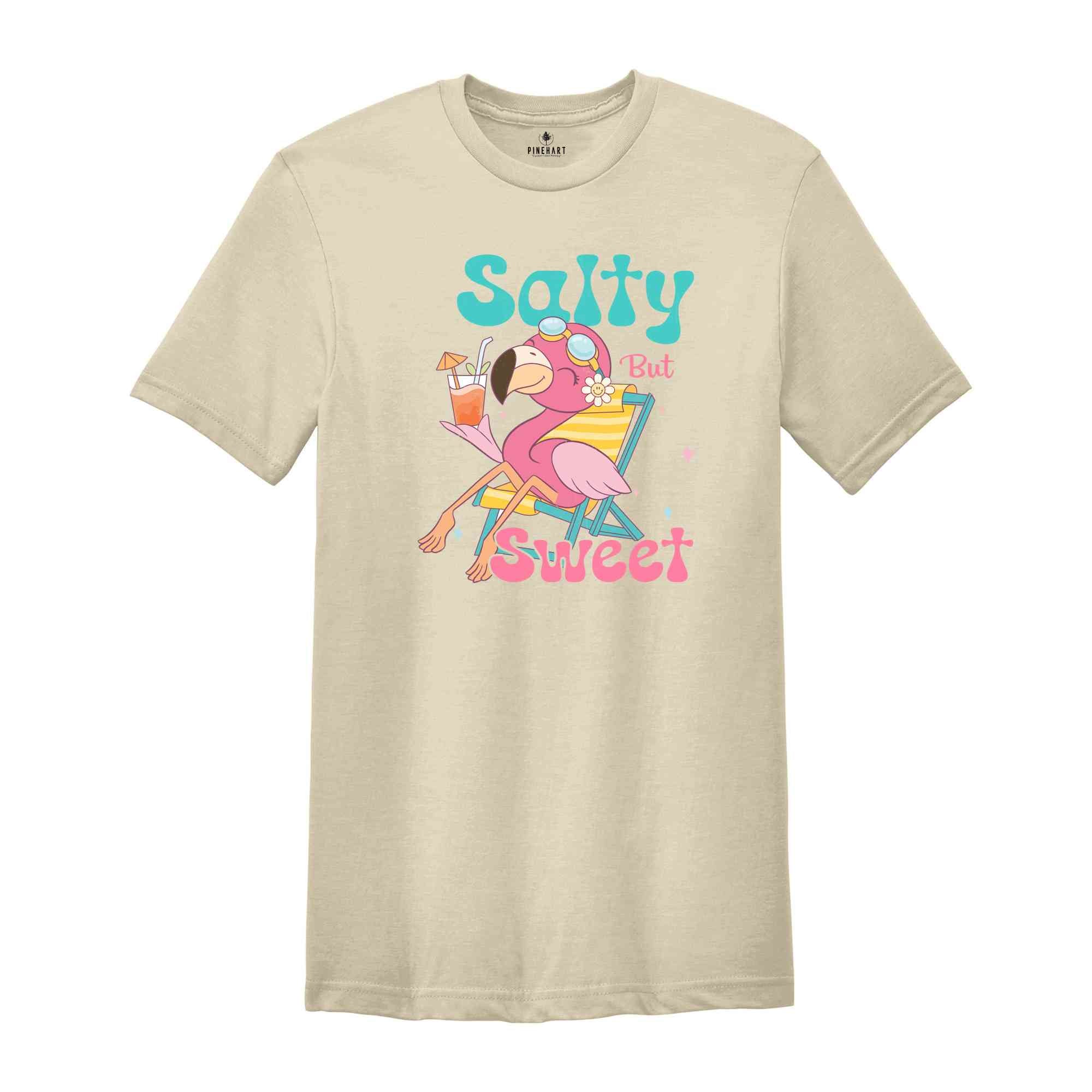 Salty But Sweet Shirt, Summer Shirt, Flamingo Lover Shirt, Nature Lover Shirt, Sarcastic Shirts, Animal Lover Shirt