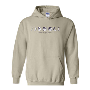 Just a Phase Moon Hoodie, Moon Hoodie, Sweatshirt Women Moon, Just a Phase Hoodie, Boho Moon Sweatshirt, Celestial Sweatshirt