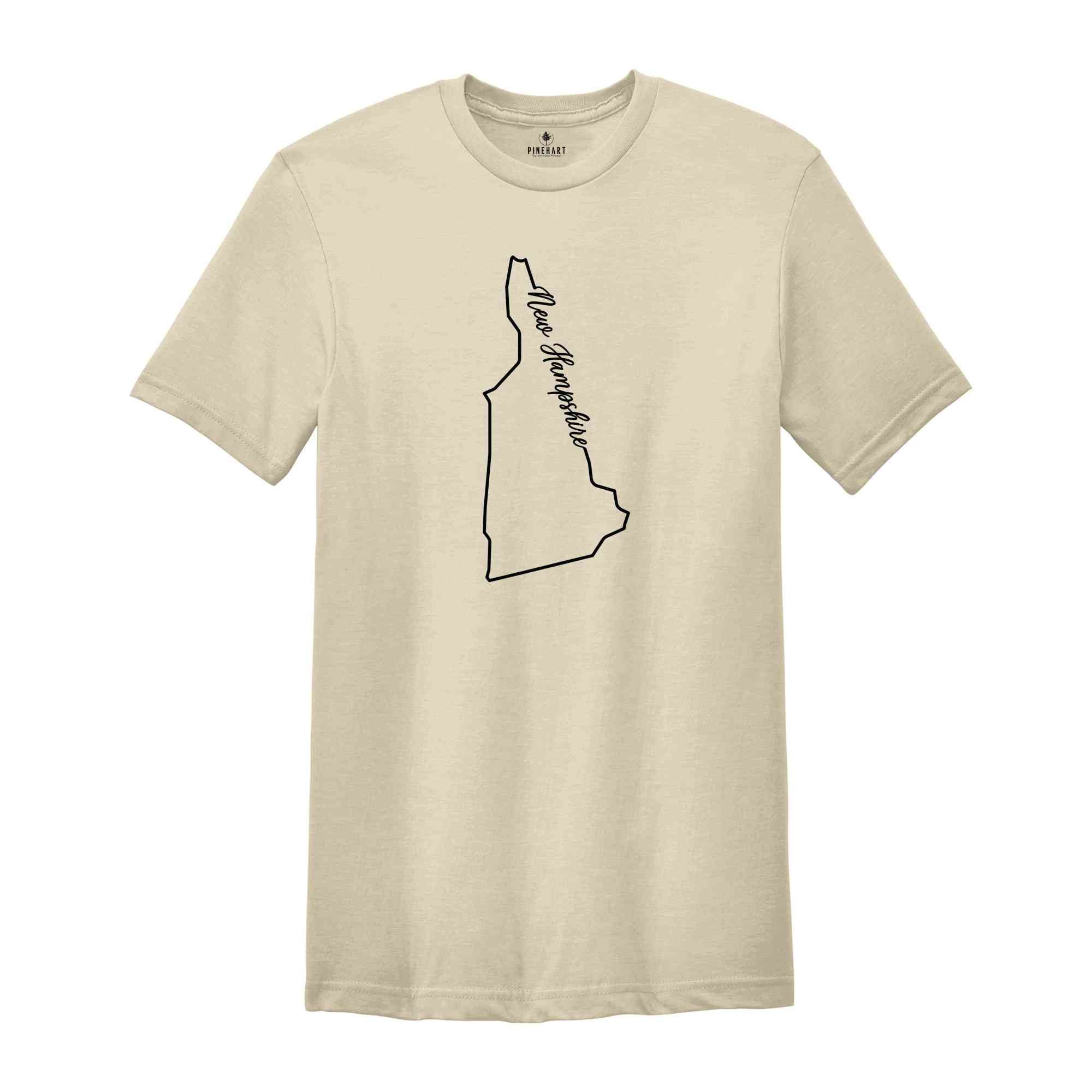 New Hampshire State Shirt, The USA State Shirt, New Hampshire USA Shirt, New Hampshire Map Outline Shirt, US Outline Shirt, United States