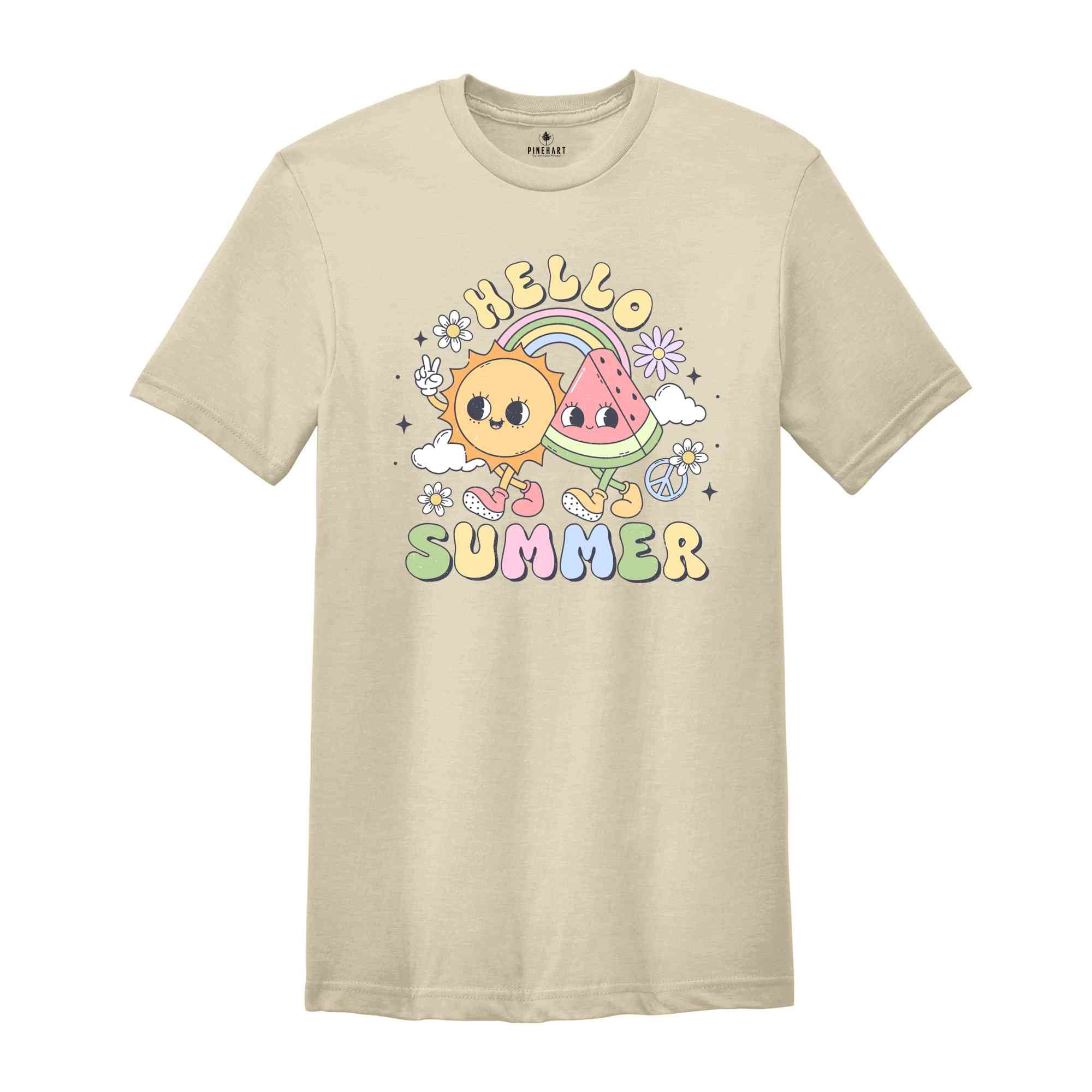 Hello Summer Shirt, Summer Vibes Shirt, Beach Shirt, Vacation Shirt, Beachy Tshirt, Fun Summer Shirt, Summer Camp Shirt, Cute Summer Shirt