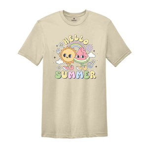 Hello Summer Shirt, Summer Vibes Shirt, Beach Shirt, Vacation Shirt, Beachy Tshirt, Fun Summer Shirt, Summer Camp Shirt, Cute Summer Shirt