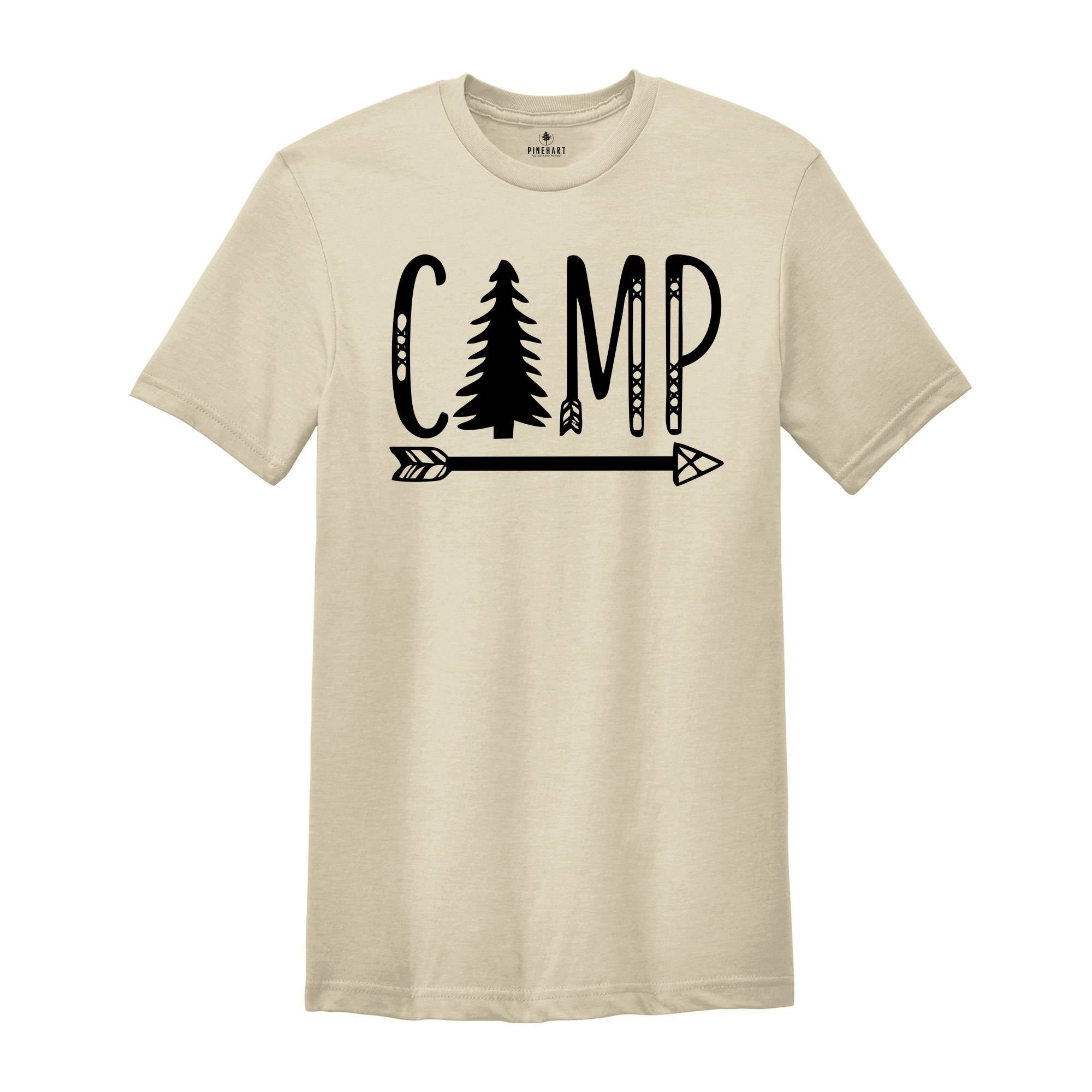 Camping Arrow Shirt, Camper Shirt, Camp Squad Shirt, Camping Crew 2024, Adventurer Shirt, Camporee Shirt, Wanderlust Shirt