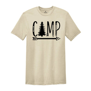 Camping Arrow Shirt, Camper Shirt, Camp Squad Shirt, Camping Crew 2024, Adventurer Shirt, Camporee Shirt, Wanderlust Shirt