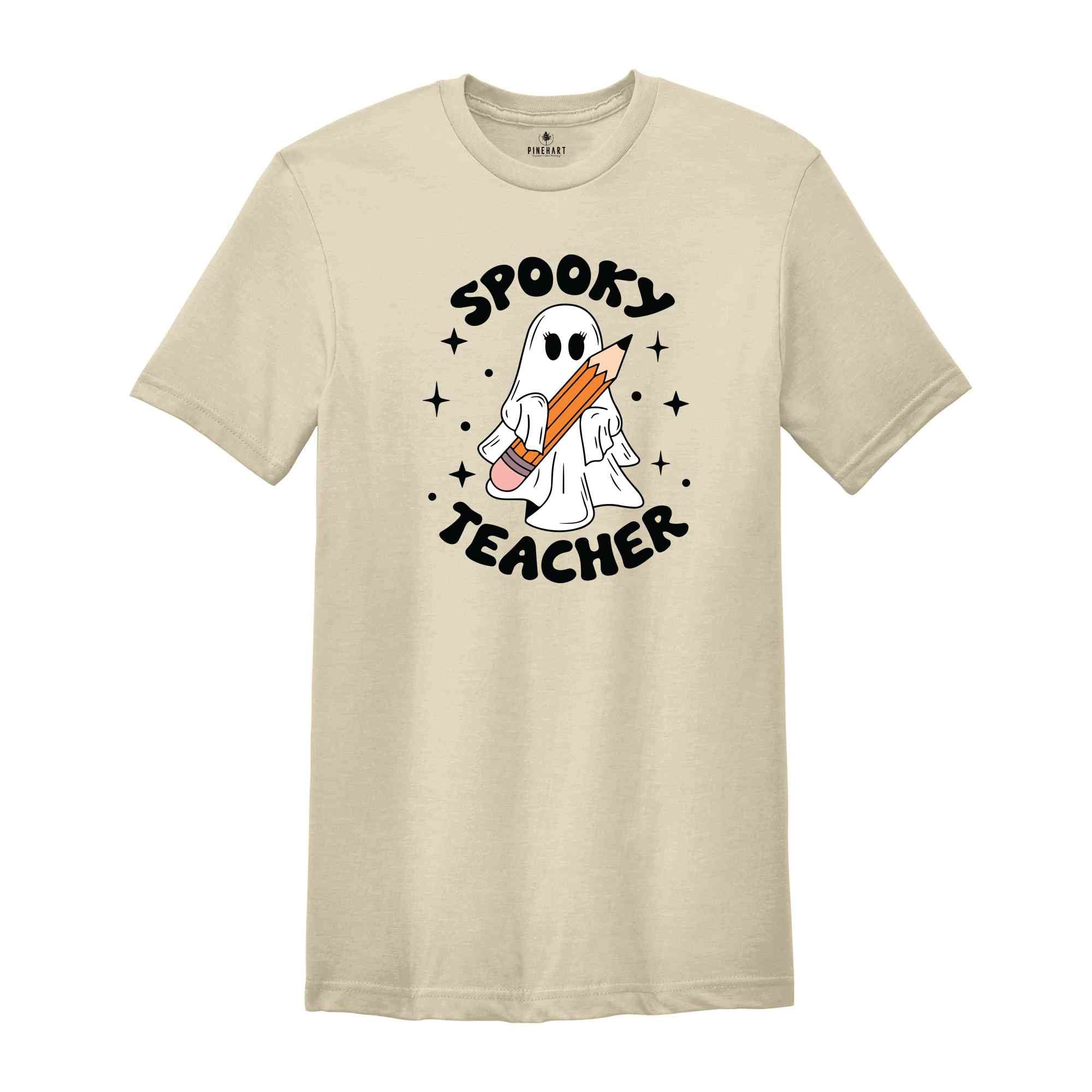 Spooky Teacher Shirt, Halloween Shirt, Cute Ghost Shirt, Spooky Vibes Shirt, Retro Halloween Shirt, Fall Shirt, Spooky Season Shirt