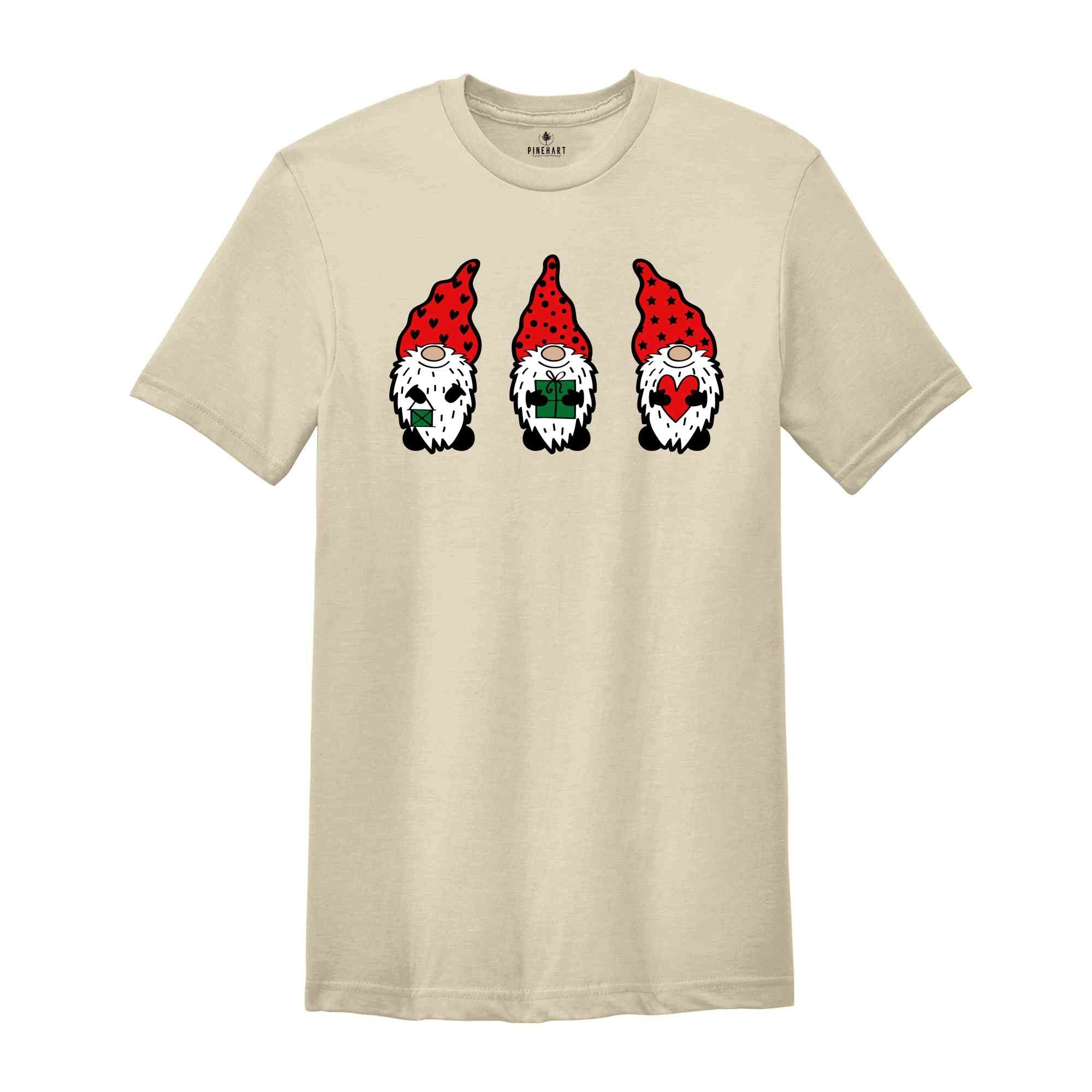 Cute Christmas Gnomes Shirt, Christmas Gift, 2024 Christmas Tee, Gnomes Shirt, Holiday Shirt, Gnomes Family Shirt