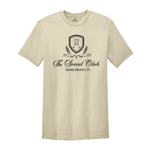 Custom Your Text Shirt, Personalized The Social Club T-Shirt, Bachelorette Club Tee, Coctail Social Club Shirt, Bridal Party Gift