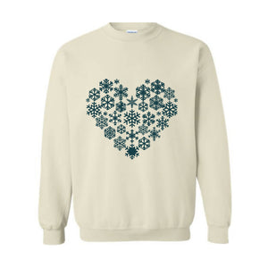 Snowflake Sweatshirt, Christmas Sweatshirt, Women Holiday Shirt, Snow Flake Sweater, Snow Sweatshirt, Christmas Gift Shirt, Winter Shirt