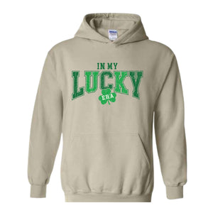 In My Lucky Era Hoodie, Saint Patrick Day Hoodie, Irish Hoodie, Shamrock Hoodie, Irish Day Gift, Lucky Hoodie