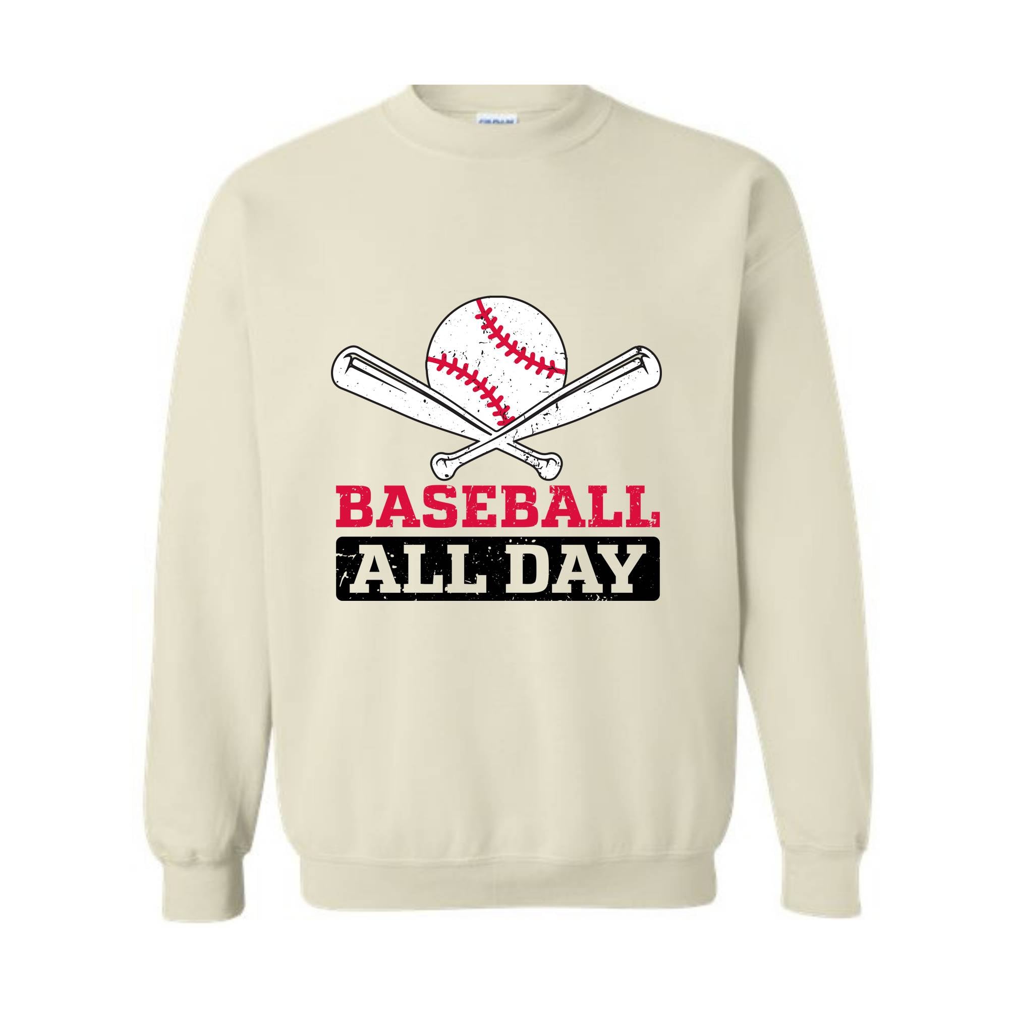 Baseball All Day Sweatshirt, Vintage Sweatshirts, Baseball Sweatshirt, Retro Baseball Sweatshirt, Retro Sweatshirts