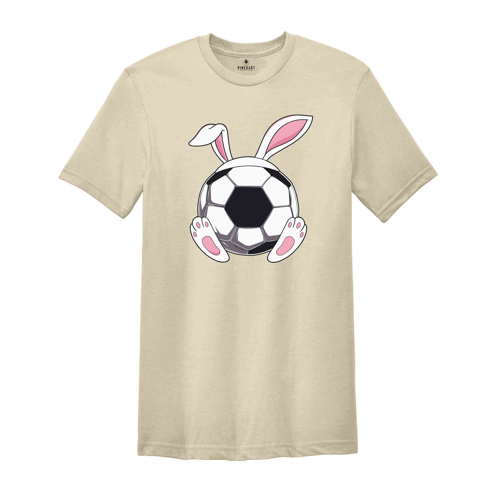 Soccer Bunny Ears Shirt, Funny Easter Shirt, Easter Sports T-Shirt, Bunny Ears Shirt, Happy Easter, Game Day Gift