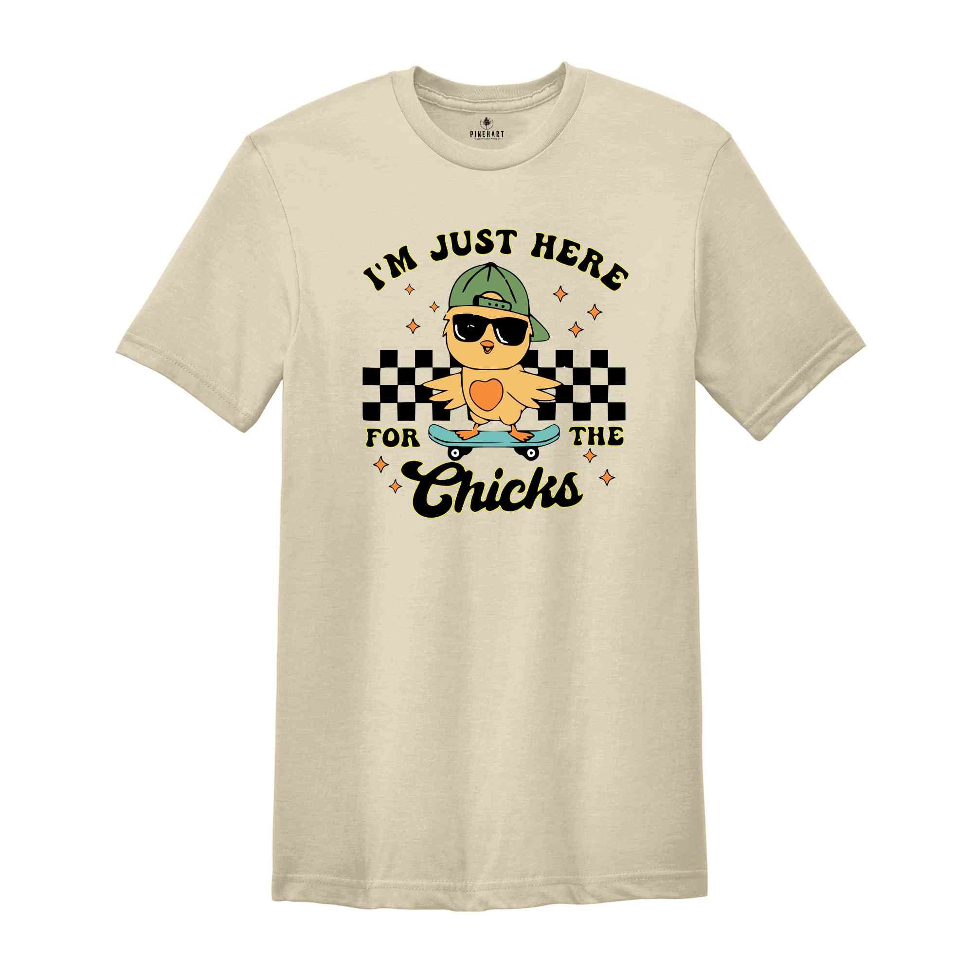 I'm Just Here For The Chicks Shirt, Funny Easter Shirt, Cute Chick Shirt, Easter Shirt, Kids Easter Shirt