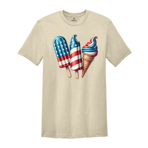 4th of July ice creams Shirt, 4th Of July Shirt, Memorial Day Shirt, Independence Day Shirt, Usa Flag Shirt