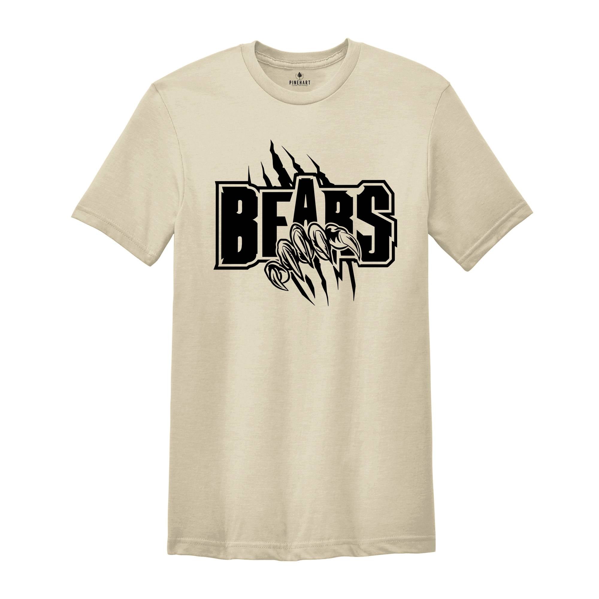 Team Mascot Shirt, Bears Team Mascot Shirt, Bears Team Spirit Shirt, Bears Fan Tee, Bears School Shirt, Bears School Spirit