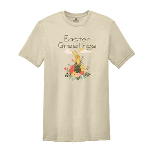 Easter Bunny Tee, Rabbit Easter Tee, Bunny T-shirt, Spring T-shirt, Happy Easter, Folklore Bunny Print