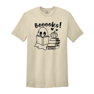 Halloween Booooks Shirt, Ghost Books, Halloween Teacher T-Shirt, Halloween Reading Shirt, Librarian Shirt, Librarian Gift