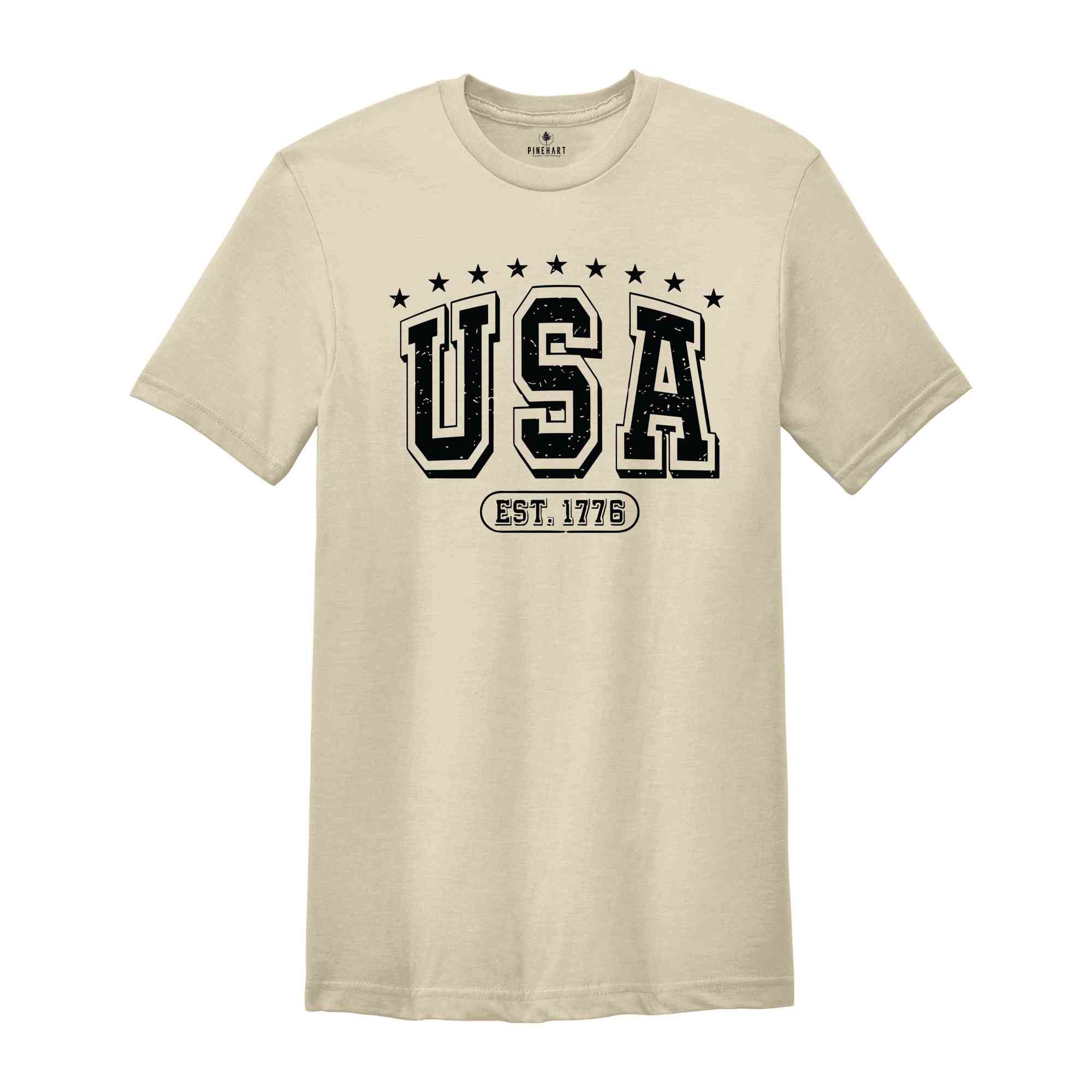 USA Est 1776 T-Shirt, 4th Of July Shirt, Since 1776 Tee, Patriotic T-Shirt, Independence Day Shirts, 4th Of July Tee