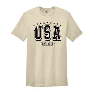 USA Est 1776 T-Shirt, 4th Of July Shirt, Since 1776 Tee, Patriotic T-Shirt, Independence Day Shirts, 4th Of July Tee