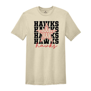 Team Mascot Shirt, Hawks Team Shirt, Hawks Football Shirt, Hawks Fan Shirt, Hawks School Shirt, Hawks School Spirit, Hawks Basketball Tee