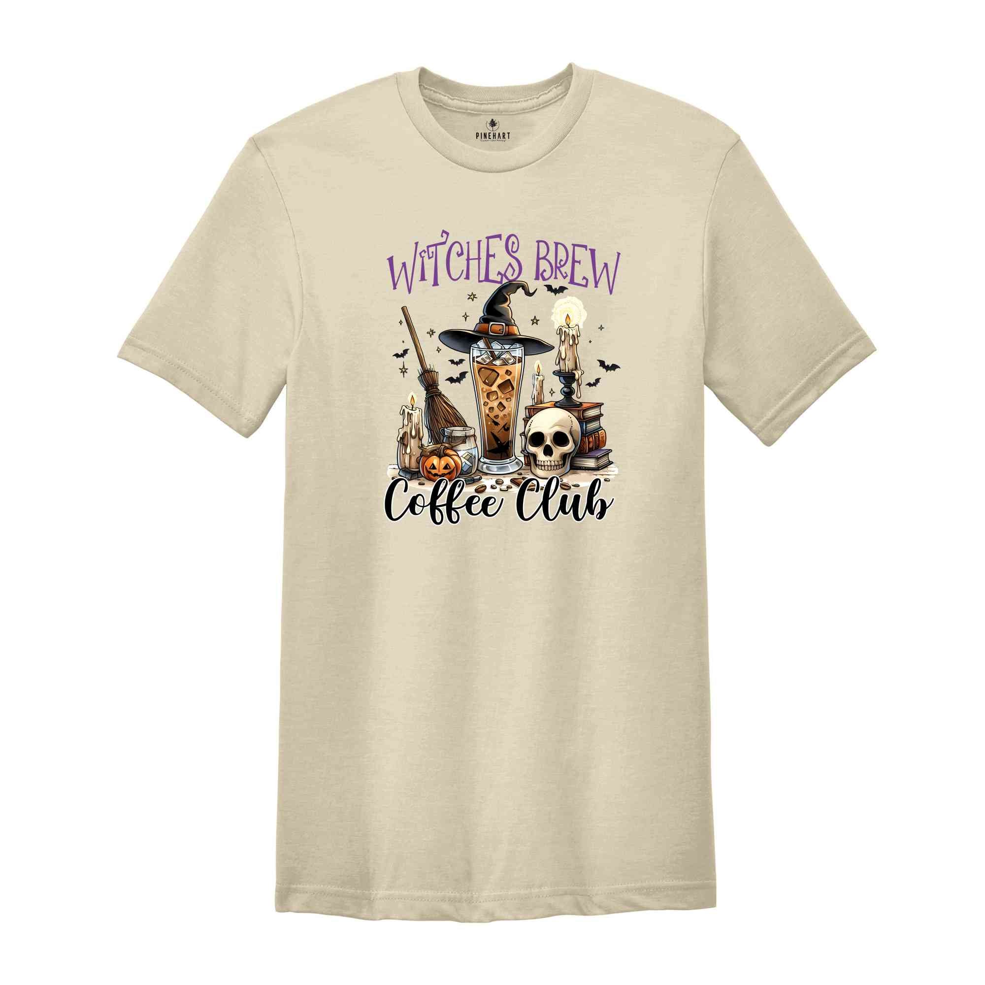 Witches Brew Coffee Club Shirt, Halloween Shirt, Spooky Pumpkin Shirt, Halloween Party Shirt, Halloween Party