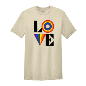 Rainbow Themed Gay Pride Shirt, LGBT Trans Pride Month T-Shirt, Love Wins Gay Rainbow T-Shirt, LGBTQ Ally Tee