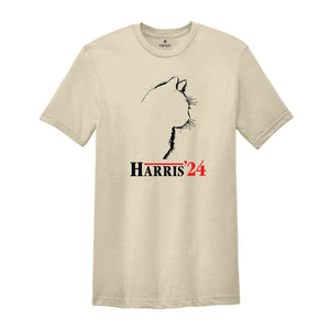 Harris 2024 Cat T-Shirt, Kamala Harris Shirt, Kamala Harris Tee, Elections Gifts, Kamala For The People Shirt