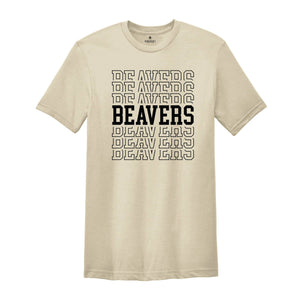 Team Mascot Shirt, Beavers Team Shirt, Beavers Team Spirit Shirt, Beavers Fan Shirt, Beavers School Shirt, Beavers School Spirit