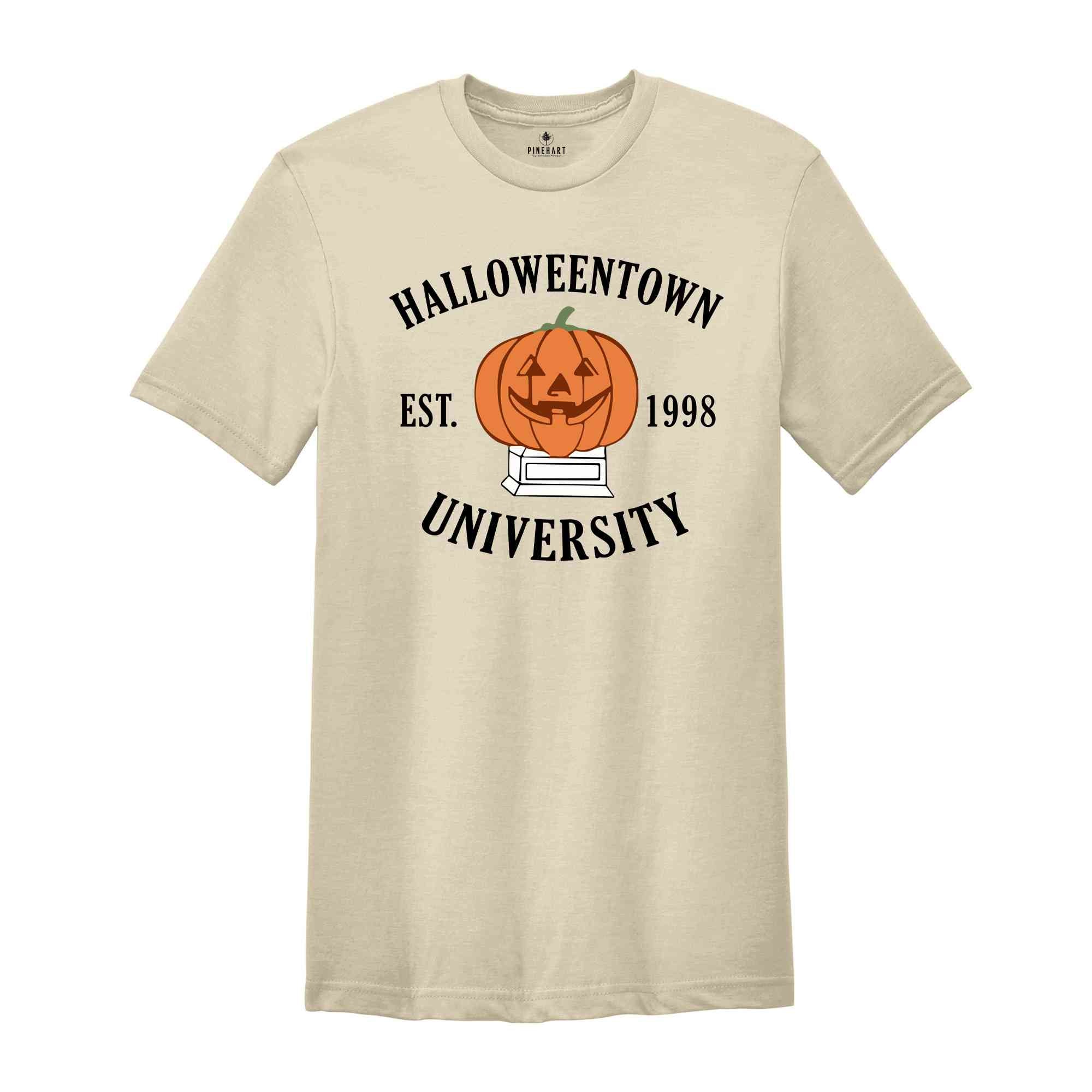 Halloweentown University Shirt, Collegiate Jack-o'-Lantern Shirt, Halloween Shirt, Halloween Party Shirt, Halloween Gift