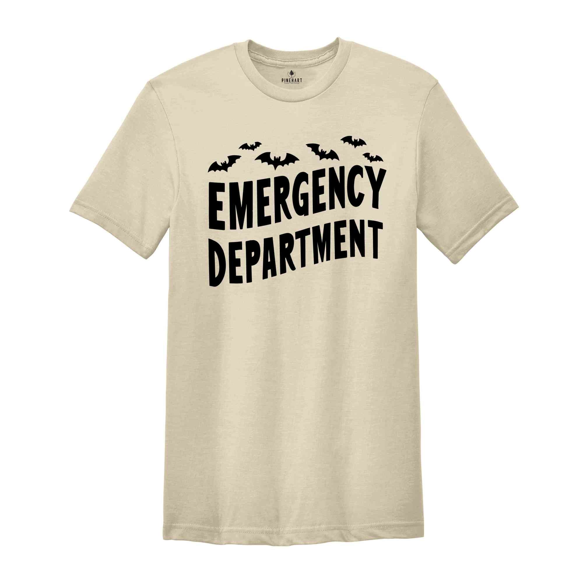 Emergency Department Halloween Shirt, ER Nurse Shirt, Emergency Medicine ER Tech ED Trauma Nurse Er Department Nurse Tshirt