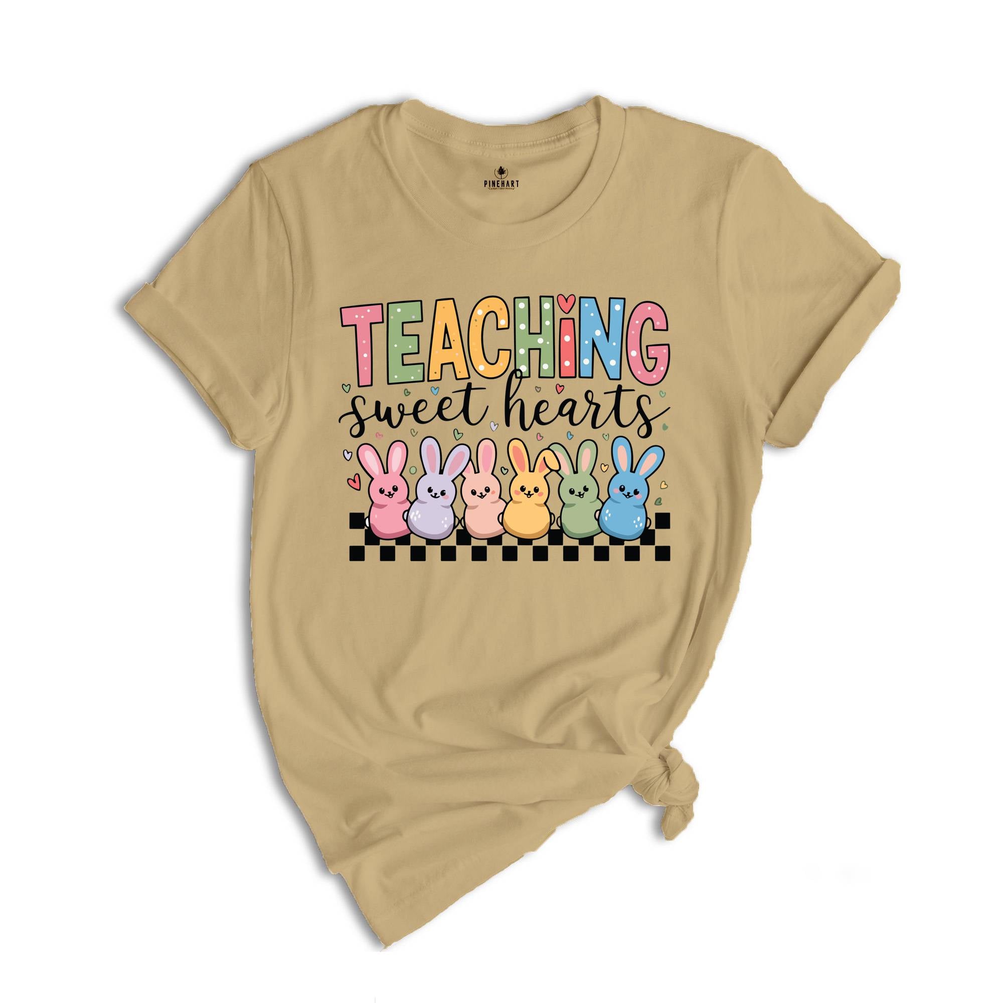 Teacher Valentine's Day Shirt, Checkered Teaching Shirt, Teaching Sweethearts Shirt, Teacher Valentines Day Gift