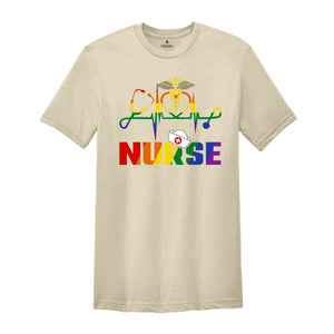 LGBT Nurse Shirt, LGBT Pride Nurse Gift, Nurse Life Shirt, Nurse Appreciation, Nurse Shirt, New Nurse Gift