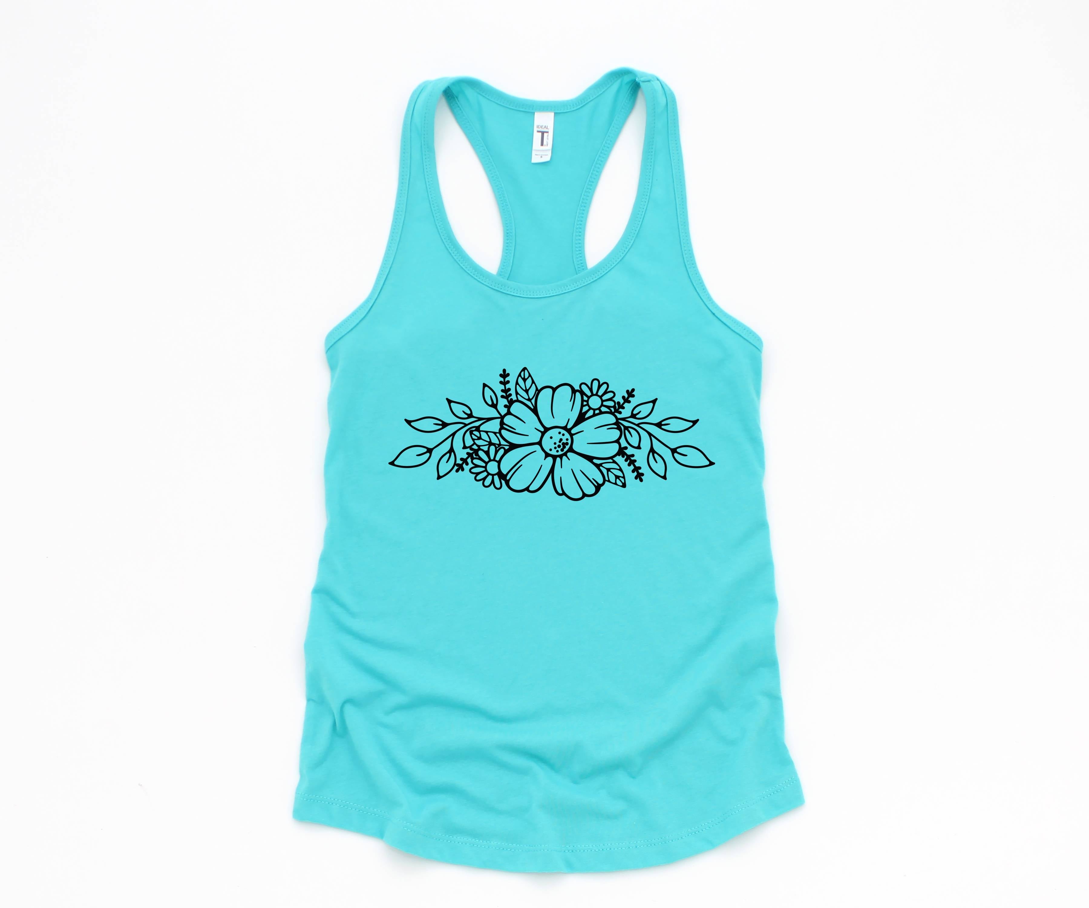 Floral Tank Top, Flowers Tank Top, Nature Tank Top, Mother's Day Tank Top, Flowers Nature Tank Top, Inspiring Tank Top, Boho Tank Top