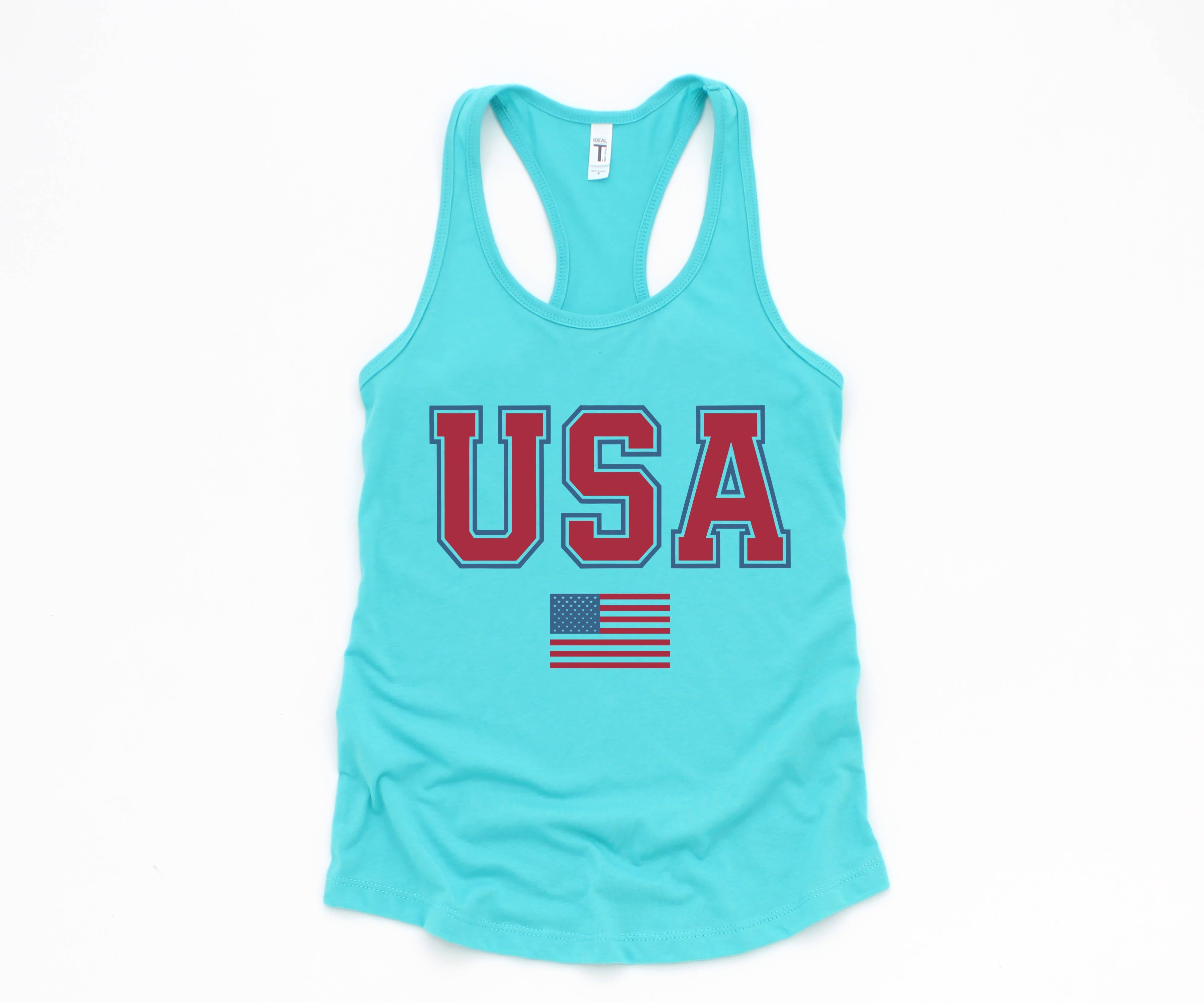 Vintage USA Flag Tank Top, 4th of July Tank, 4th of July Gifts, Vintage Tank Top, USA Apparel, Independence Day Tank Top