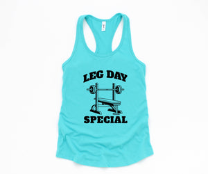 Leg Day Special Tank Top, Funny Gym Shirts, Gym Rat Tank Top, Fitness Tank Top, Womens Workout Gym Tank Top Sleeveles