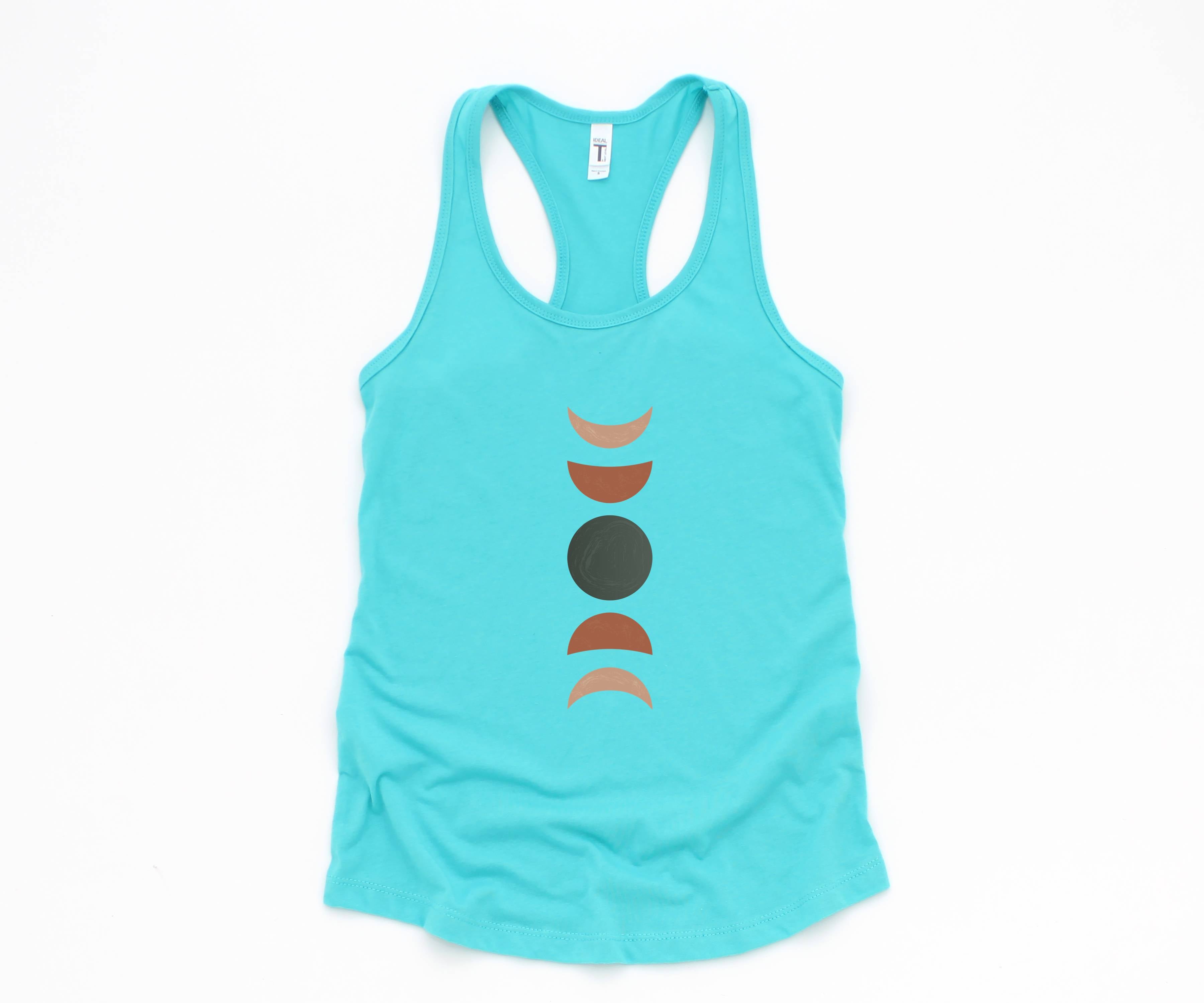 Terracotta Moon Phase Tank Top, Moon Phases Tank Top, Clay Moon Phase Tank Top, Cute Summer Tank Top, Cute Mom Tank Top