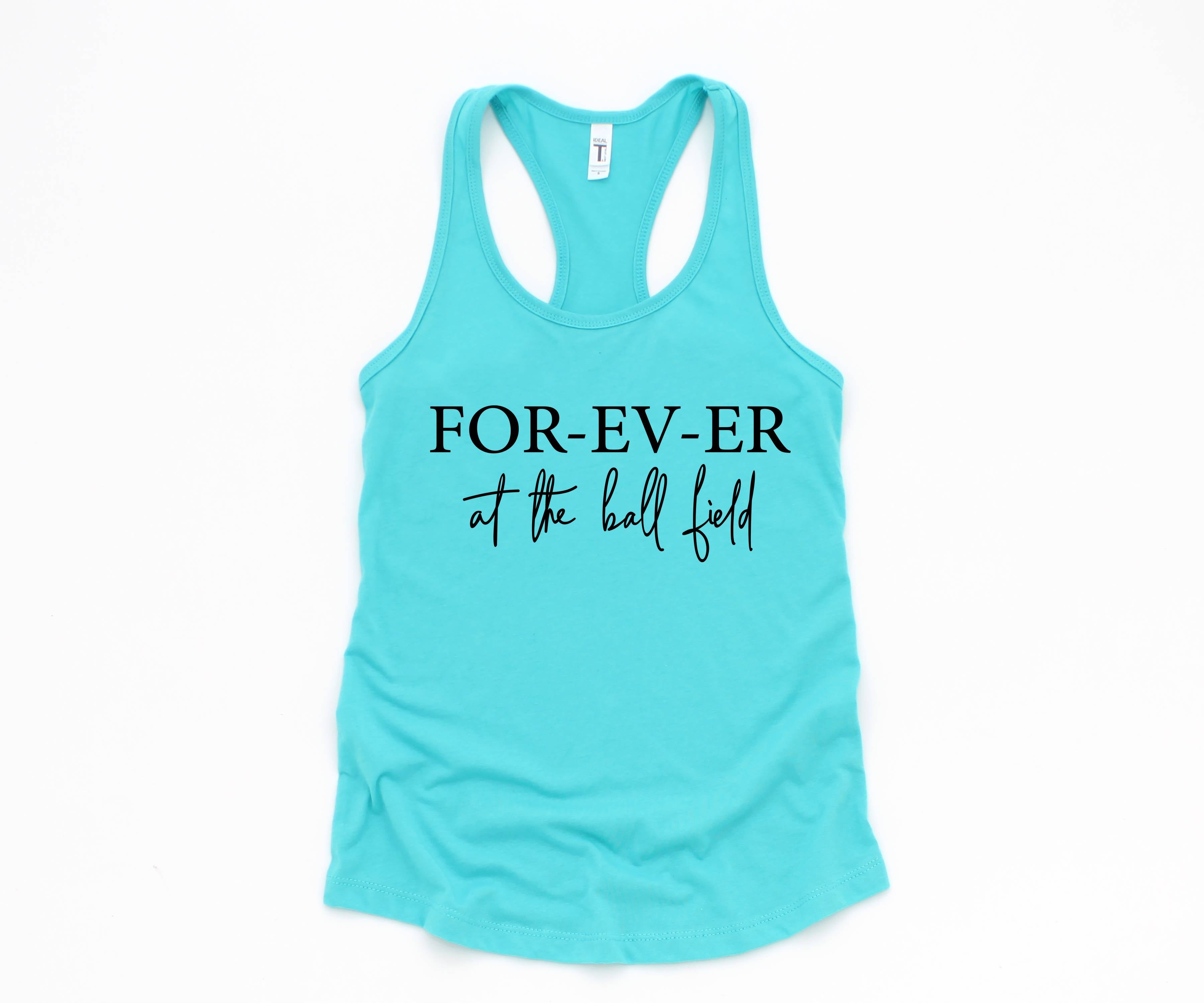 Forever At The Ball Field Tank Top, Baseball Tank Tops, Baseball Tank Top, Mom Shirts, Sports Mom Shirt, Game Day Shirt