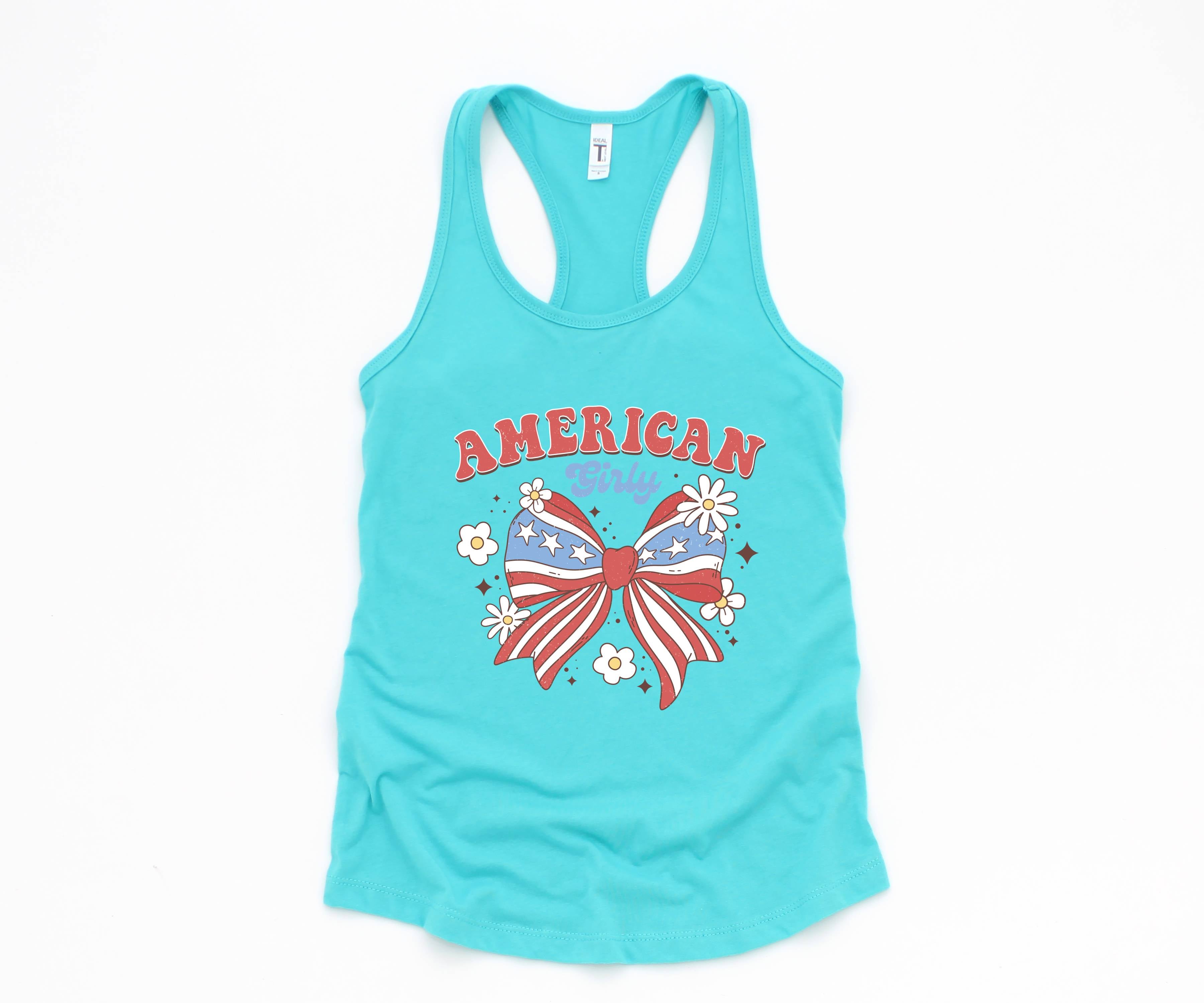 American Girl Tank Top, Fourth Of July Outfit, July 4th Tank, 4th Of July Tank Top, USA Shirt, USA Tank Top, Independence Day Shirt