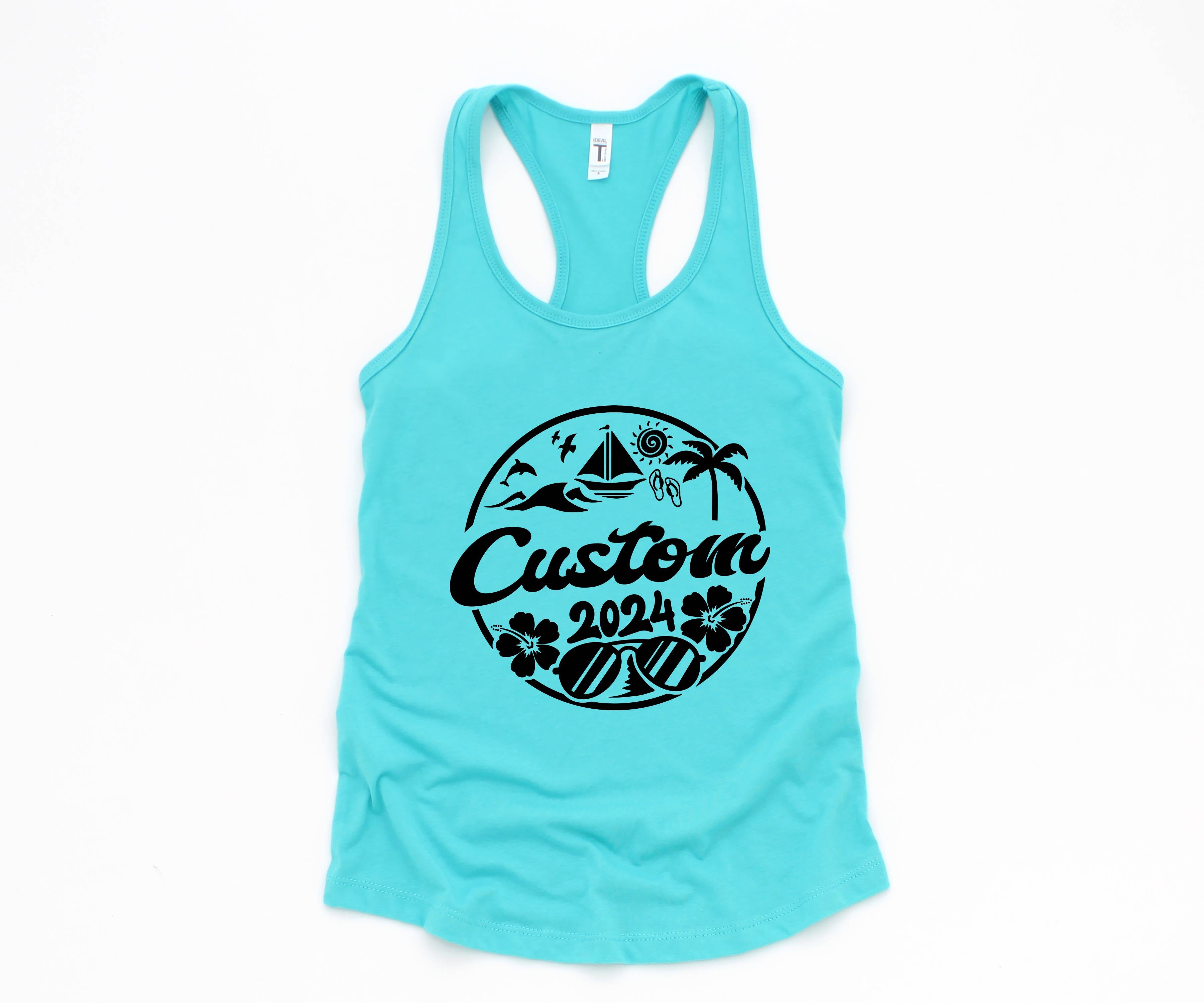 Custom Beach Trip Tank, Personalized Beach Trip Tank, Beach Fan Tank Top, Holiday Tank, Custom Vacation Tank, Custom Travel Tank