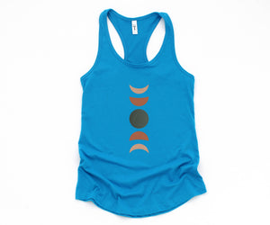 Terracotta Moon Phase Tank Top, Moon Phases Tank Top, Clay Moon Phase Tank Top, Cute Summer Tank Top, Cute Mom Tank Top