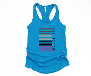 Equality Tank Top, Flag Racerback Tank Top, Pride Tank Top, Queer Gift Ideas, Gay Tank Top, Love Tank Top, Cool Pride Shirt