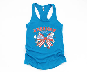 American Girl Tank Top, Fourth Of July Outfit, July 4th Tank, 4th Of July Tank Top, USA Shirt, USA Tank Top, Independence Day Shirt