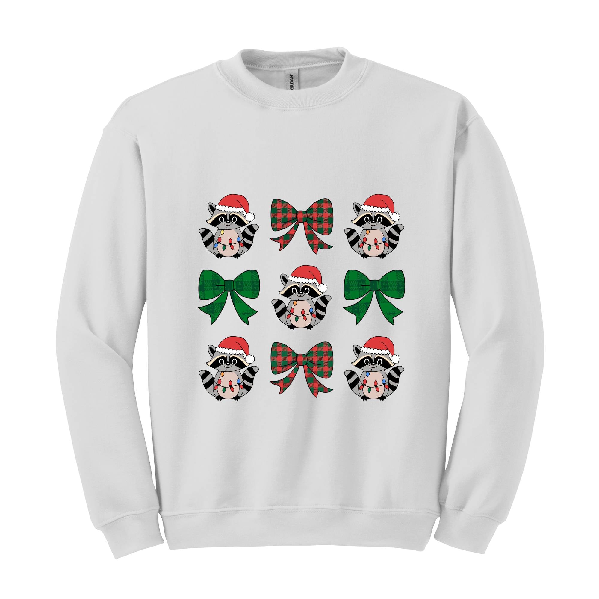 Raccoon Christmas Sweatshirt, Funny Raccoon Sweater, Christmas Sweatshirt