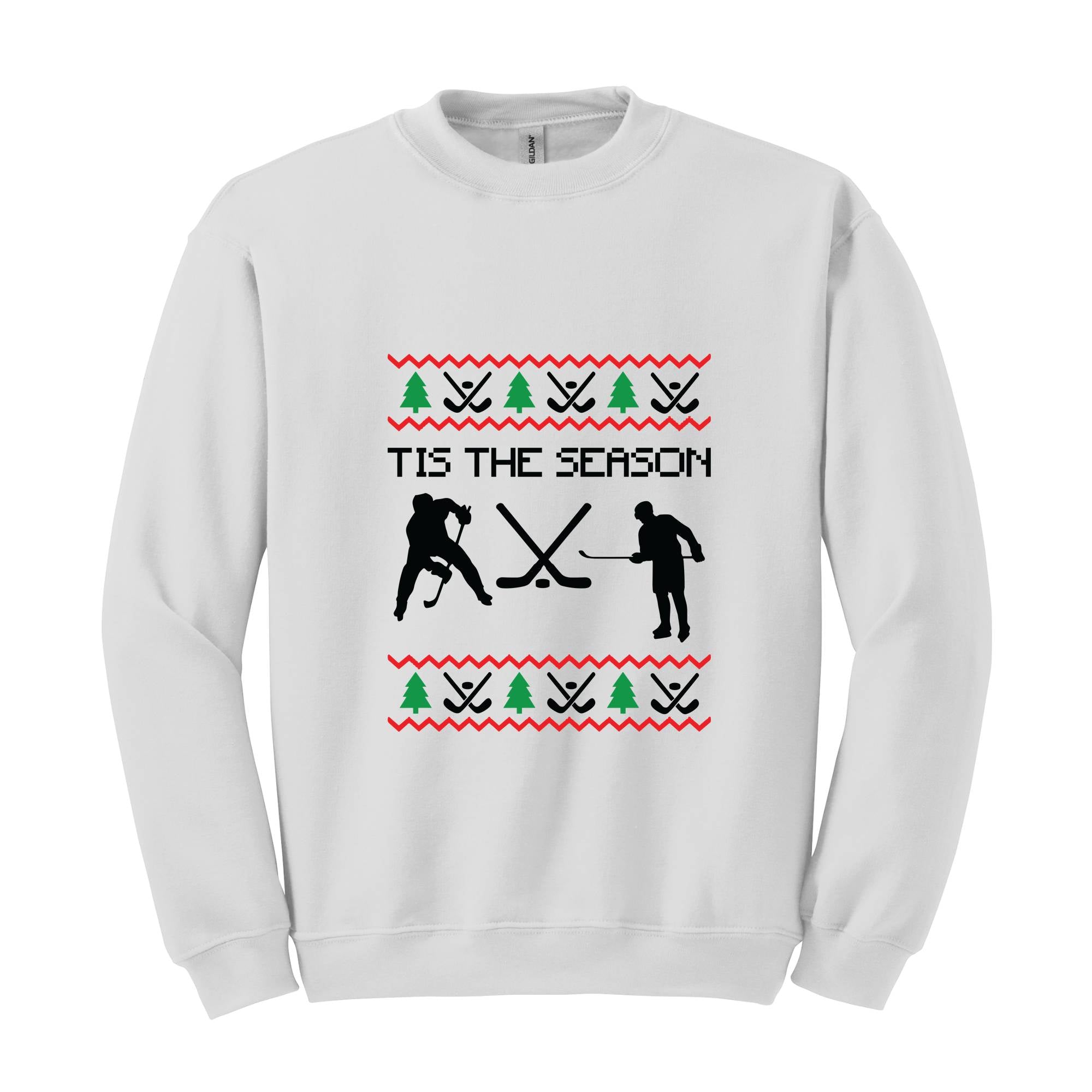 Tis the Season Christmas Hockey Shirt, Funny Ugly Sweater, Christmas Shirt, Holiday Hockey Player Shirt, Hockey Fans Shirt, Winter Shirt