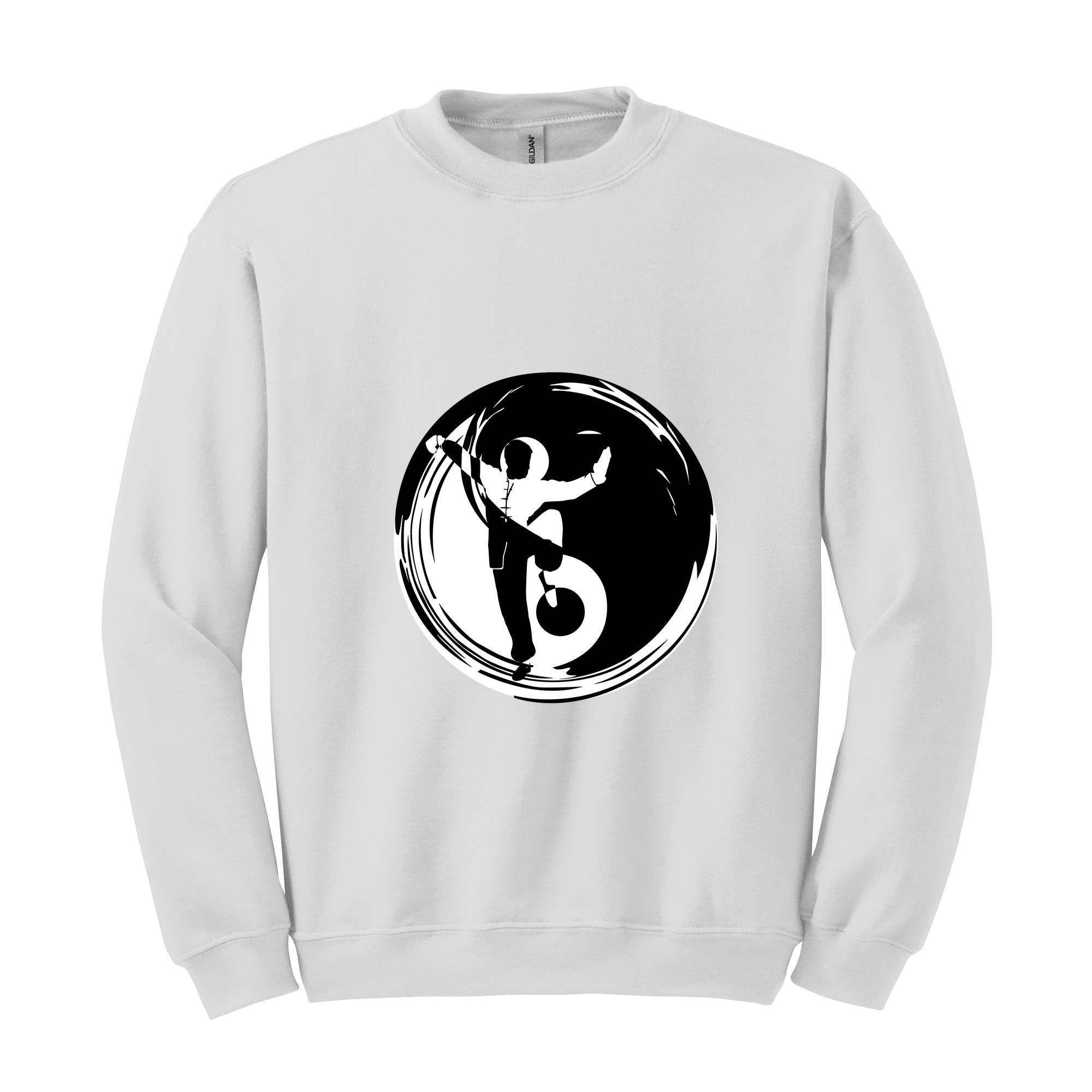 Yin Yang Hooded Sweatshirt, Ying Yang Symbol, Japanese Philosophy, Cozy Winter Apparel, Street Style