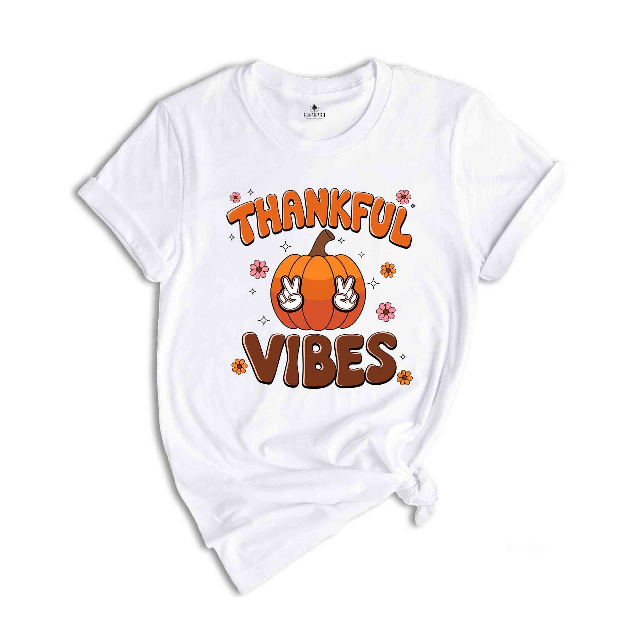 Thankful Vibes Shirt, Pumpkin Patch Shirt, Fall Shirt, Thanksgiving Heart Shirt, Thanksgiving Matching Shirt, Thanksgiving Shirt