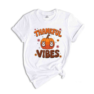 Thankful Vibes Shirt, Pumpkin Patch Shirt, Fall Shirt, Thanksgiving Heart Shirt, Thanksgiving Matching Shirt, Thanksgiving Shirt