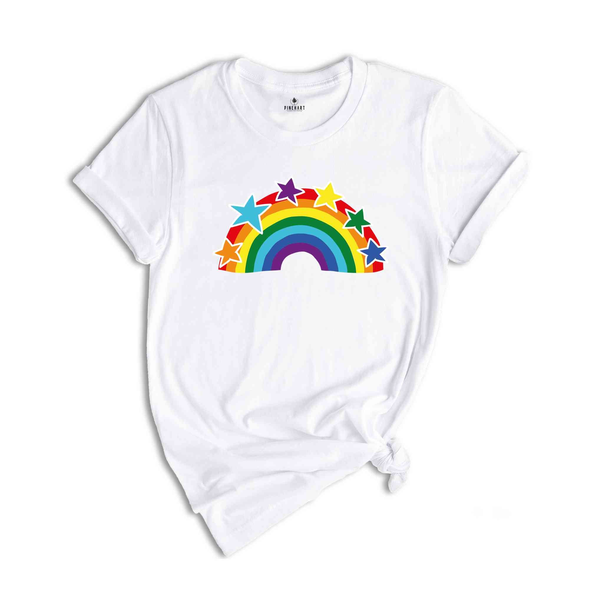 LGBT Rainbow Shirt, Pride Flag Shirt, LGBT Flag Tshirt, Bisexual Shirt, Lesbian T-Shirts, Queer Shirt, Gay Pride