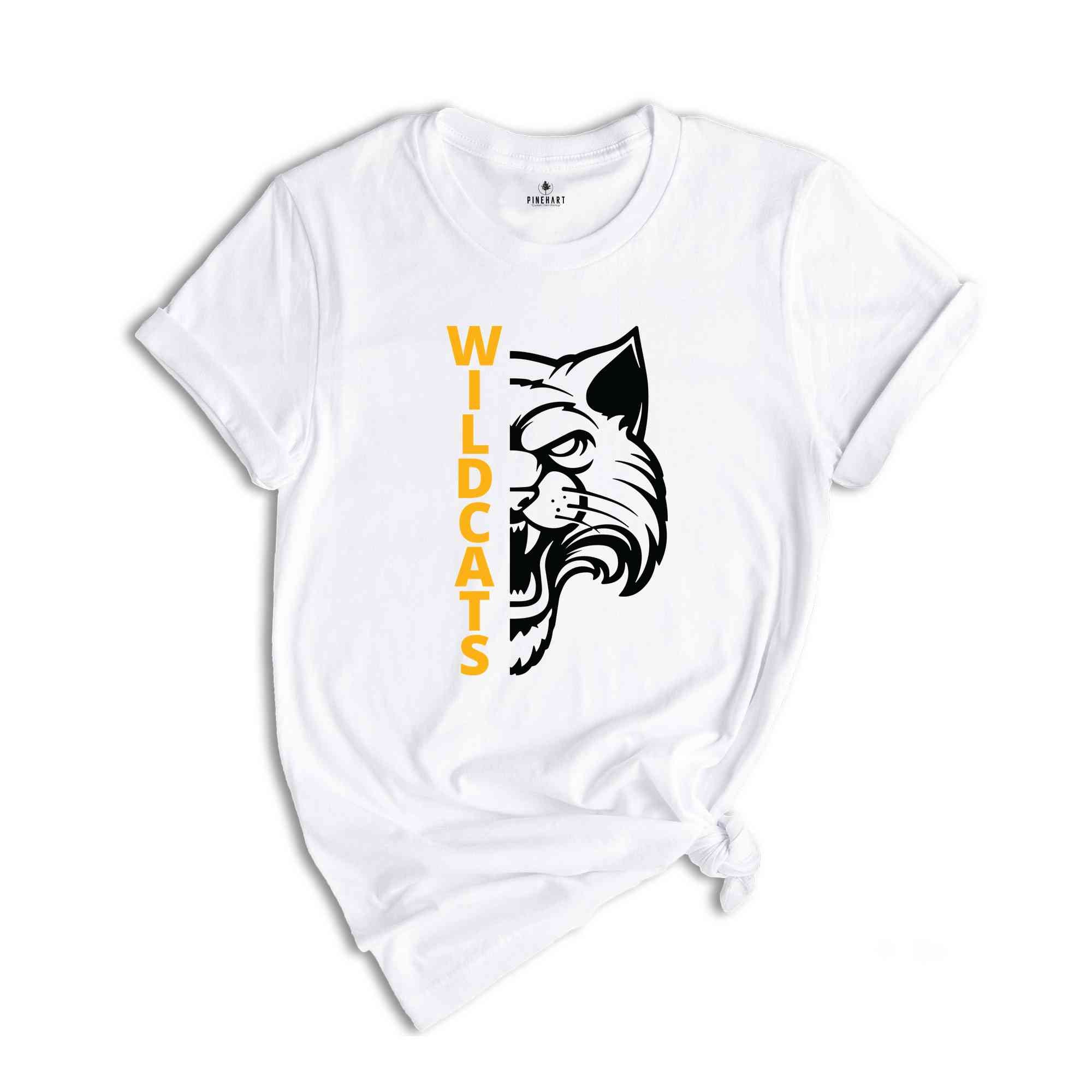 Wildcats Shirt, Wildcat Shirt, Custom School Name Shirt, Sports Team Shirt, Mascot Shirt, School Sports Team Shirt, School Shirt, Team Shirt