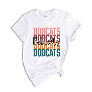 Retro Bobcats Team Shirt, Bobcats School Spirit Shirt, Baseball Bobcats Mascot Tee, Bobcats Fan Shirt, Sport Mascot Gift