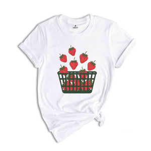 Strawberry Shirt, Foodie Shirt, Fruit Lovers Gifts, Strawberry Tee, Trending Shirt, Gardening Gifts, Summer Tee